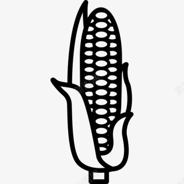 玉米食物秋天图标图标