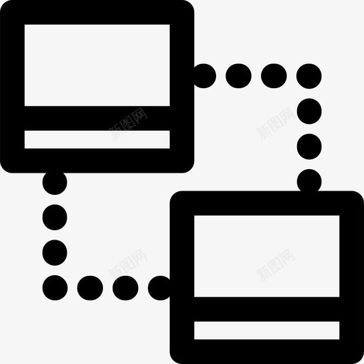 连接通信线路线性图标svg_新图网 https://ixintu.com 线性 连接 通信线路