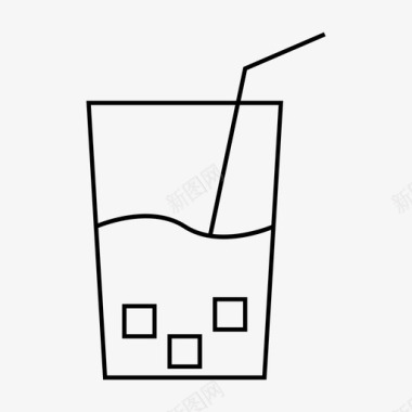 冰饮料饮料杯子图标图标