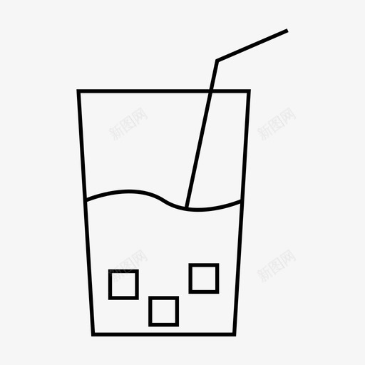 冰饮料饮料杯子图标svg_新图网 https://ixintu.com 冰饮料 口渴 杯子 用户界面 网络 饮料