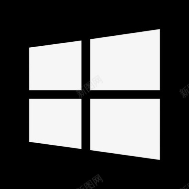 窗户纯色logo系列填充图标图标