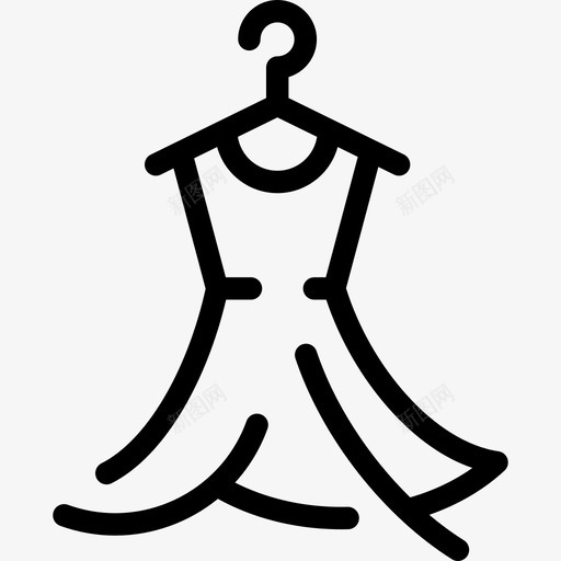 服装普通艺术直系图标svg_新图网 https://ixintu.com 普通艺术 服装 直系