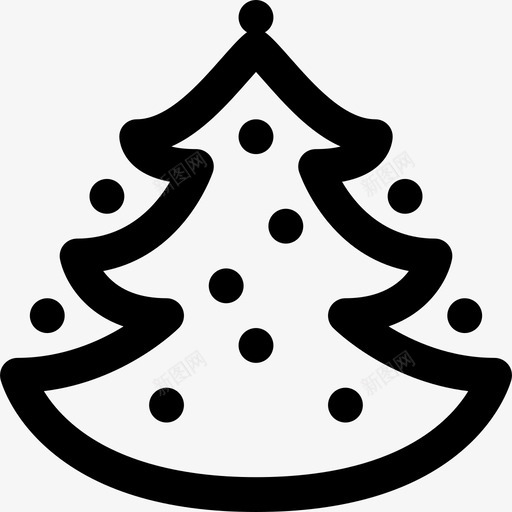 圣诞树凉爽的圣诞树线直线型图标svg_新图网 https://ixintu.com 凉爽的圣诞树线 圣诞树 直线型