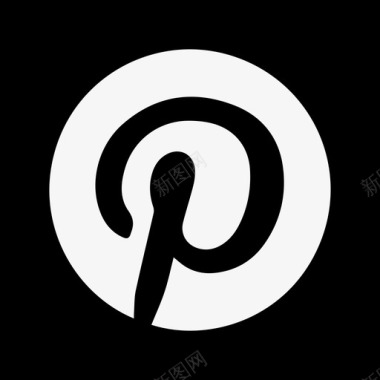 Pinterest社交媒体社交网络徽标图标图标