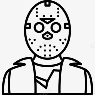 JasonVoorhees电影线性万圣节图标图标