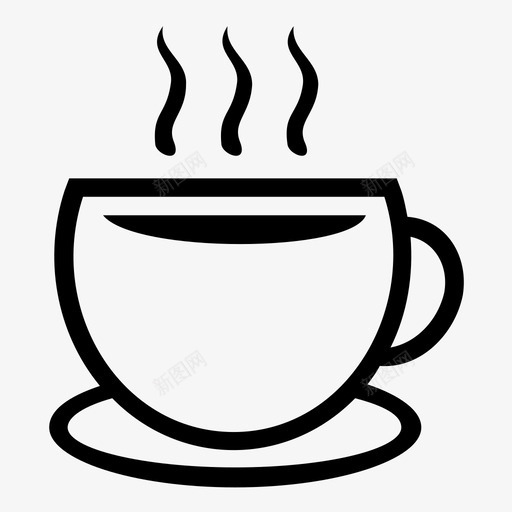 茶杯饮料自助餐厅图标svg_新图网 https://ixintu.com 厨房用具 自助餐厅 茶杯 餐厅 饮料
