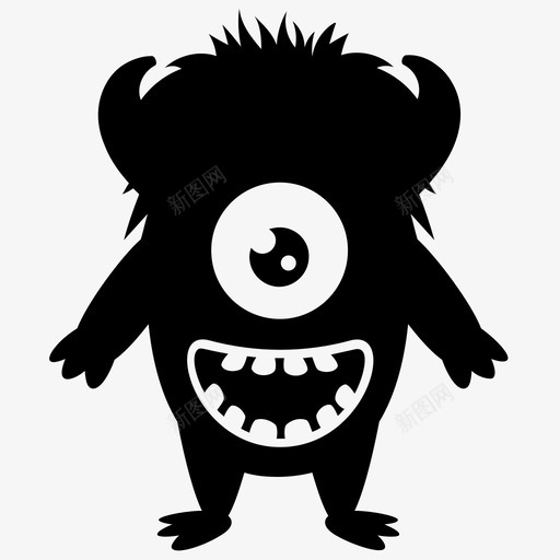 道场怪物怪物服装怪物角色字形图标svg_新图网 https://ixintu.com 怪物服装 怪物角色字形图标 道场怪物