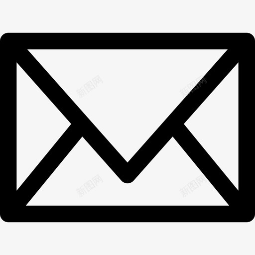 电子邮件线性接口图标svg_新图网 https://ixintu.com 电子邮件 线性接口