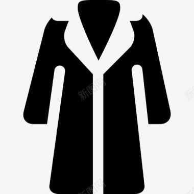 女式长外套时尚秋装图标图标