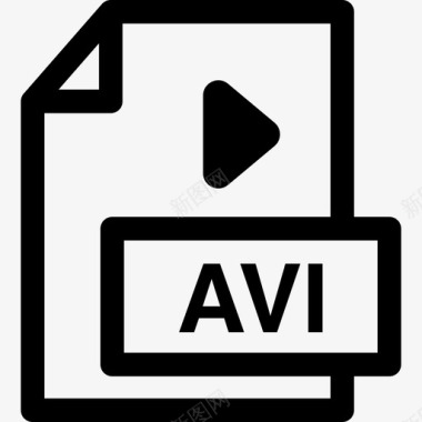 AVI文件技术最小界面和web图标图标