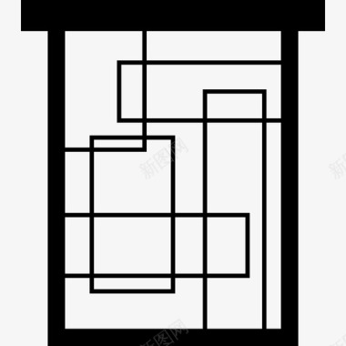 窗户建筑物窗户和阳台图标图标