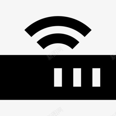 Wifi调制解调器电子材料填充填充图标图标