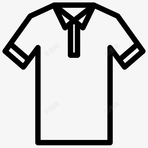 马球衫时尚高尔夫衬衫图标svg_新图网 https://ixintu.com 时尚 男士时尚轮廓 穿着 马球T恤 马球衫 高尔夫衬衫