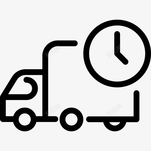 延迟交货运输物流交货指示图标svg_新图网 https://ixintu.com 延迟交货 物流交货指示 运输