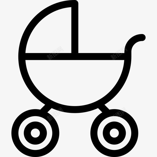 婴儿推车交通工具幼儿园收集图标svg_新图网 https://ixintu.com 交通工具 婴儿推车 幼儿园收集