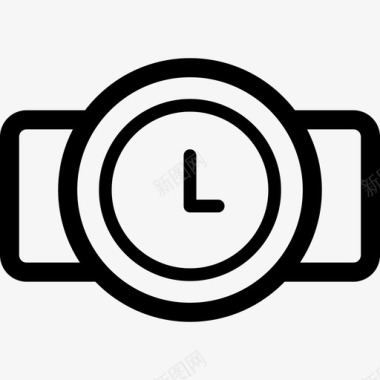 时钟速度计和时间线性图标图标