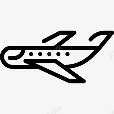 飞机运输物流交付说明图标图标