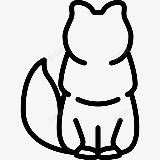 波斯猫动物猫的身体图标svg_新图网 https://ixintu.com 动物 波斯猫 波斯猫插画 猫的身体