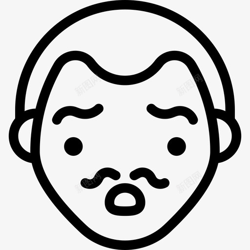 惊讶的人人人的脸图标svg_新图网 https://ixintu.com 人 人的脸 惊讶的人