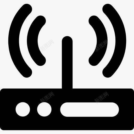 调制解调器技术无线网络图标svg_新图网 https://ixintu.com 技术 无线网络 调制解调器