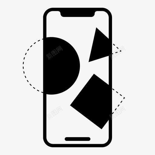 增强现实手机增强现实全息图图标svg_新图网 https://ixintu.com iphonex 全息图 增强现实 增强现实手机 虚拟现实