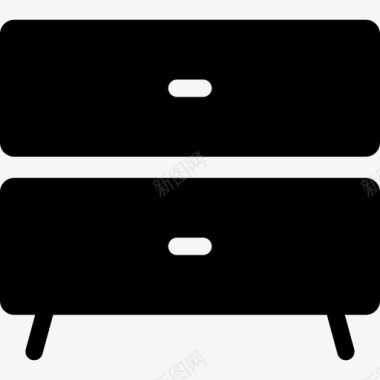 床头柜家具填充图标图标