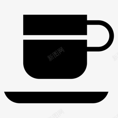 杯子茶购物图标图标