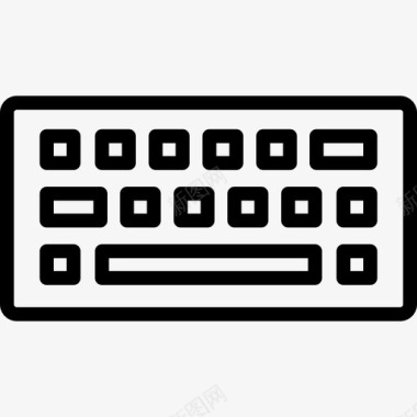 键盘图形工具线性图标图标