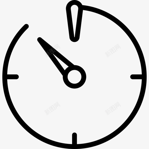 计时器摄影技巧线性图标svg_新图网 https://ixintu.com 摄影技巧 线性 计时器