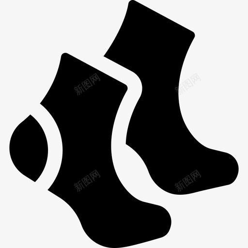 一双袜子时尚服装偶像图标svg_新图网 https://ixintu.com 一双袜子 时尚 服装偶像