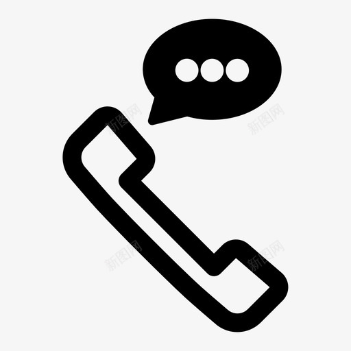 电话通话语音通话通用有线图标包svg_新图网 https://ixintu.com 电话通话 语音通话 通用有线图标包