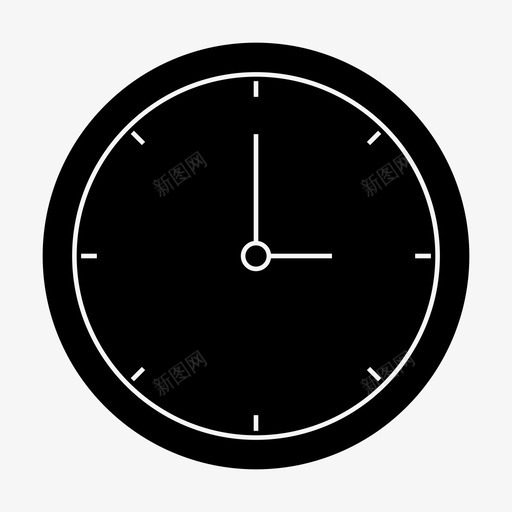 时钟持续时间小时图标svg_新图网 https://ixintu.com 家庭设备字形 小时 持续时间 时钟 时间 秒
