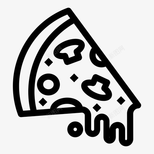 披萨片烘焙食品图标svg_新图网 https://ixintu.com 披萨片 烘焙食品