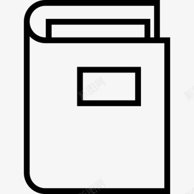 文件夹办公用品线工艺线状图标图标