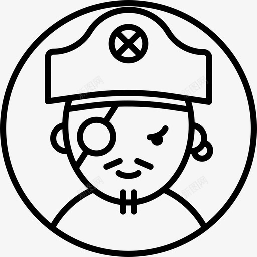 海盗人化身线工艺图标svg_新图网 https://ixintu.com 人 化身线工艺 海盗
