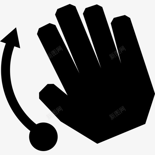 四个手指弹起来触摸触摸手势图标svg_新图网 https://ixintu.com 四个手指弹起来 触摸 触摸手势