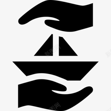 船舶运输财产保护图标图标