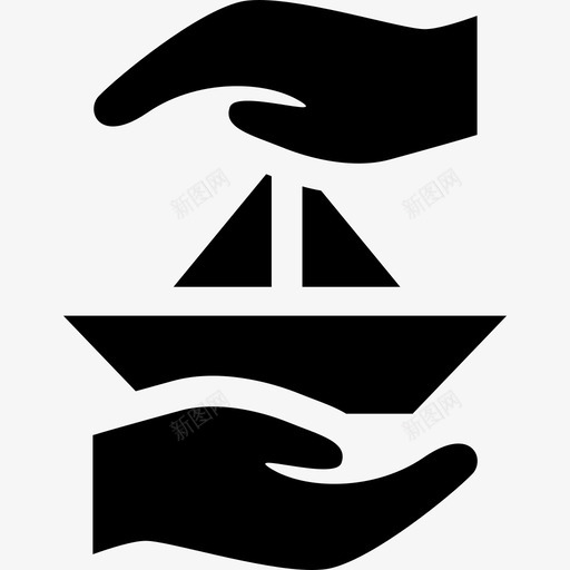 船舶运输财产保护图标svg_新图网 https://ixintu.com 船舶 财产保护 运输