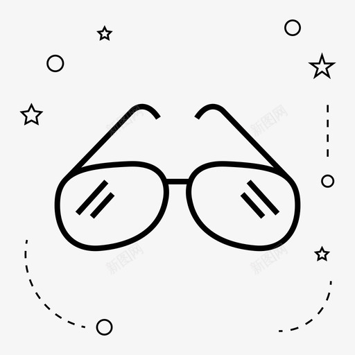 采购产品眼镜配件时装图标svg_新图网 https://ixintu.com 太阳镜 时装 男装 配件 采购产品眼镜