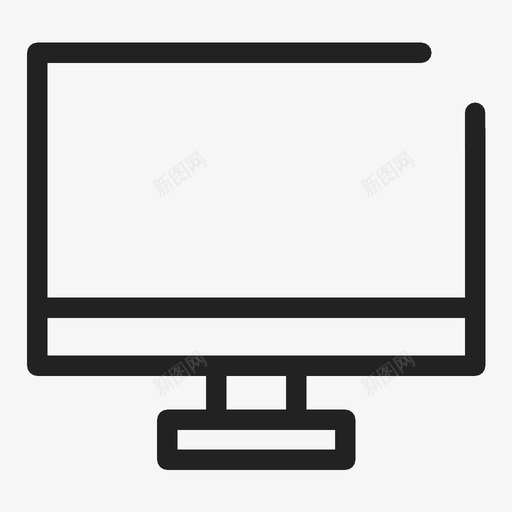桌面监视器计算机监视器桌面图标svg_新图网 https://ixintu.com 桌面监视器 监视器桌面 计算机