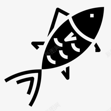 蓝鳍金枪鱼金枪鱼食品饮料02固体图标图标