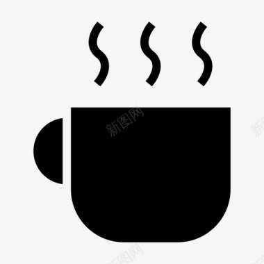 热饮料咖啡咖啡休息图标图标