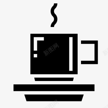 热的咖啡杯子图标图标