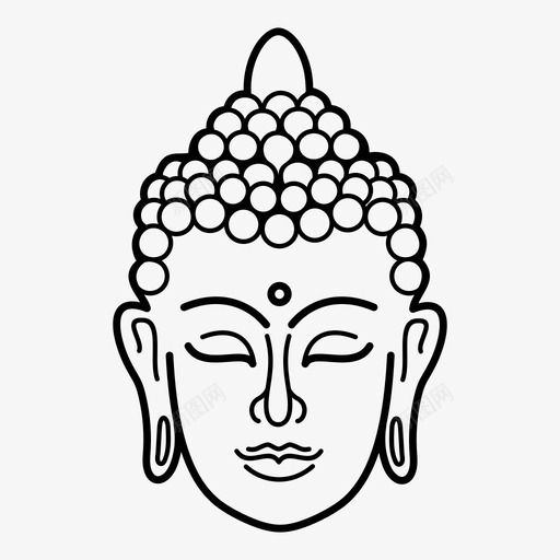 佛头佛教印度教图标svg_新图网 https://ixintu.com 佛头 佛教 冥想 印度教 泰国