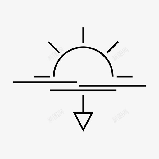 日落傍晚网络图标svg_新图网 https://ixintu.com 傍晚 日落 用户界面 网络