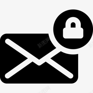 电子邮件技术网络安全图标图标