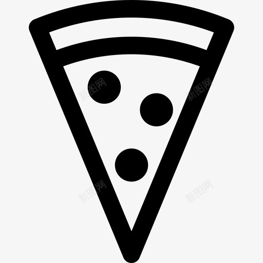 披萨食品和烹饪直系图标svg_新图网 https://ixintu.com 披萨 直系 食品和烹饪