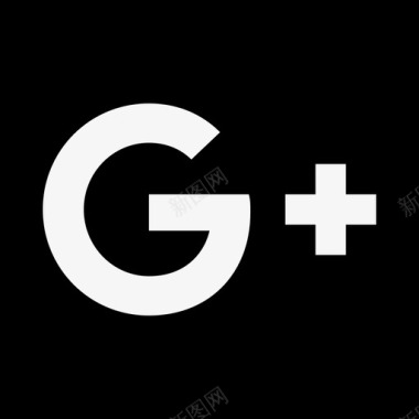 GooglePlus坚实的社交媒体徽标填充图标图标
