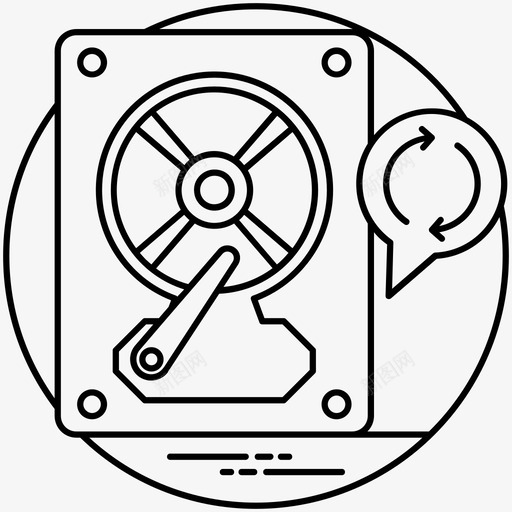 数据存储硬盘业务和数据管理线图标svg_新图网 https://ixintu.com 业务和数据管理线图标 数据存储 数据管理 硬盘