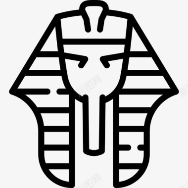 法老埃及线工艺直系图标图标